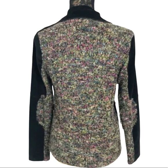 One Girl Who Jacket Med Black Microcord Cardigan Jacket Y - Picture 2 of 11